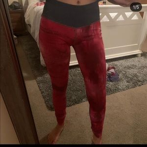 Bright pink nike leggings